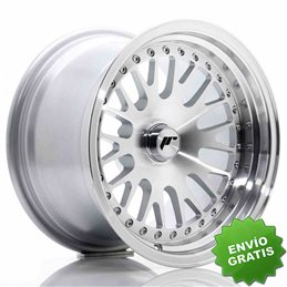 Llanta exclusiva Jr Wheels Jr10 15x9 Et0-20 Blank Silver Machined Fac E