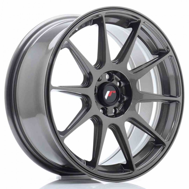 Llanta exclusiva Jr Wheels Jr11 17x7.25 Et25 4x100 108 Hyper Gray