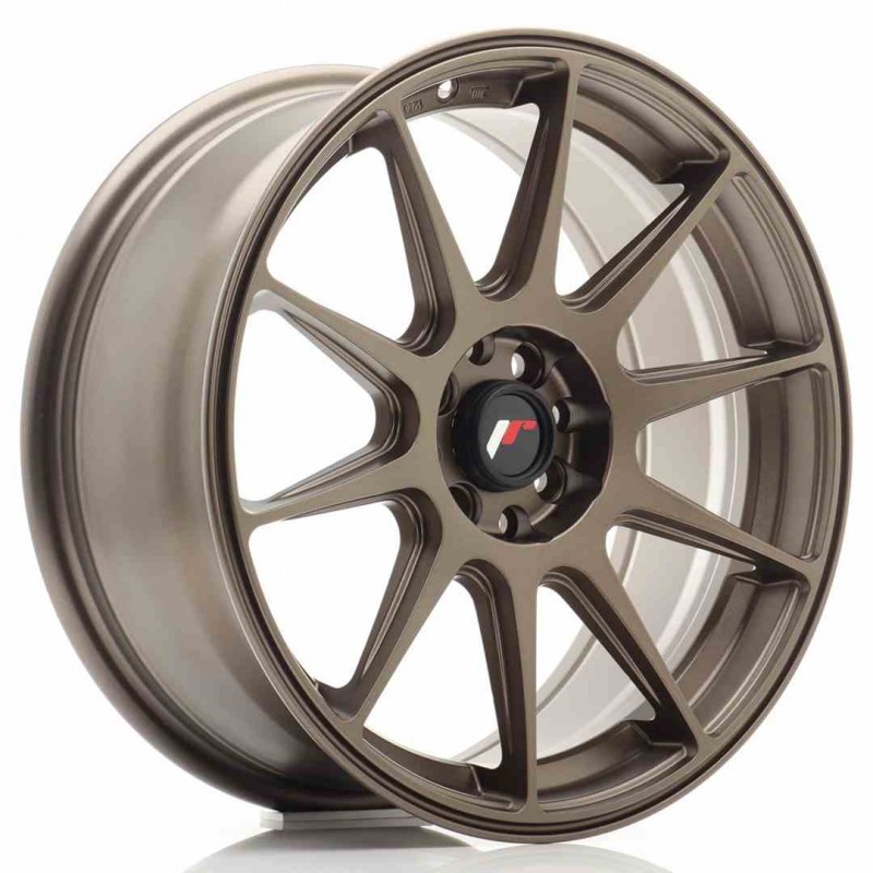 Llanta exclusiva Jr Wheels Jr11 17x7.25 Et25 4x100 108 Matt Bronze