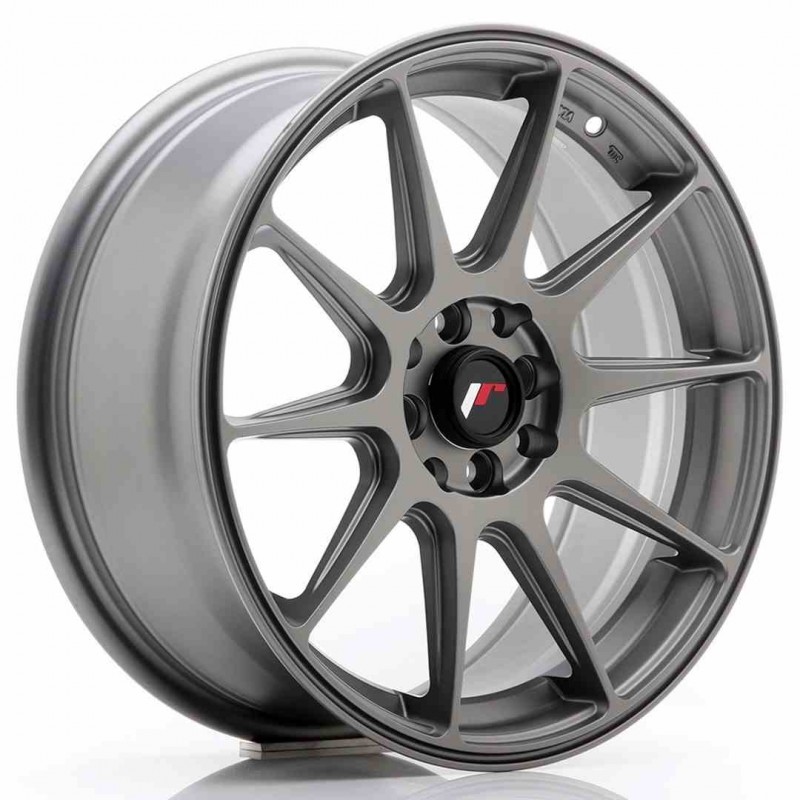 Llanta exclusiva Jr Wheels Jr11 17x7.25 Et25 4x100 108 Matt Gun Metal 