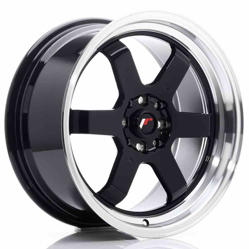 Llanta exclusiva Jr Wheels Jr12 17x8 Et33 4x100 114 Gloss Black