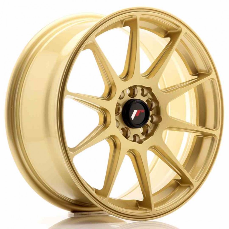 Llanta exclusiva Jr Wheels Jr11 17x7.25 Et35 5x100 114.3 Gold