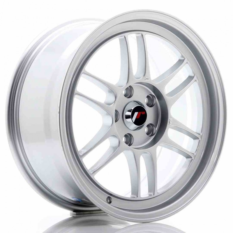 Llanta exclusiva Jr Wheels Jr7 17x8 Et35 5x114.3 Silver