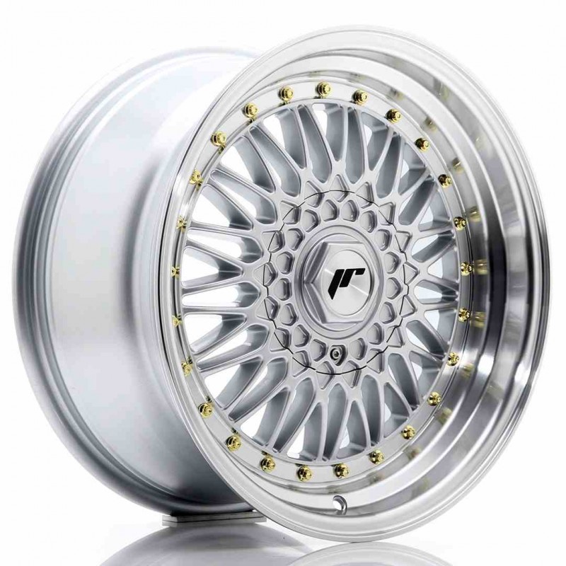 Llanta exclusiva Jr Wheels Jr9 17x8.5 Et35 5x112 120 Silver W Machined% 20lip