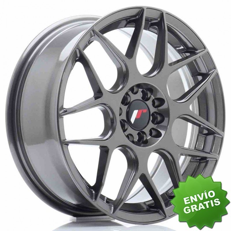 Llanta exclusiva Jr Wheels Jr18 17x7 Et40 5x108 112 Hyper Gray