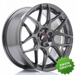 Llanta exclusiva Jr Wheels Jr18 17x8 Et25 4x100 108 Hyper Gray
