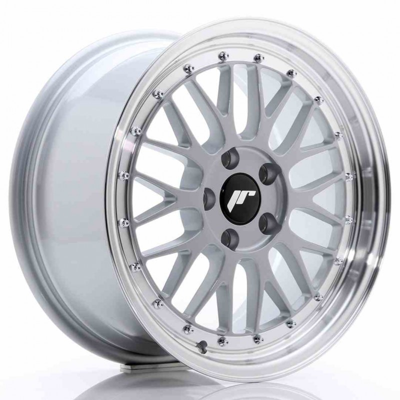 Llanta exclusiva Jr Wheels Jr23 17x8 Et35 5x100 Hyper Silver W Machin Ed Lip