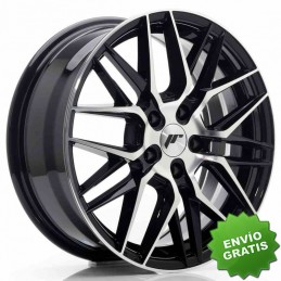 Llanta exclusiva Jr Wheels Jr28 17x7 Et35 5x100 Gloss Black Machined% 20face