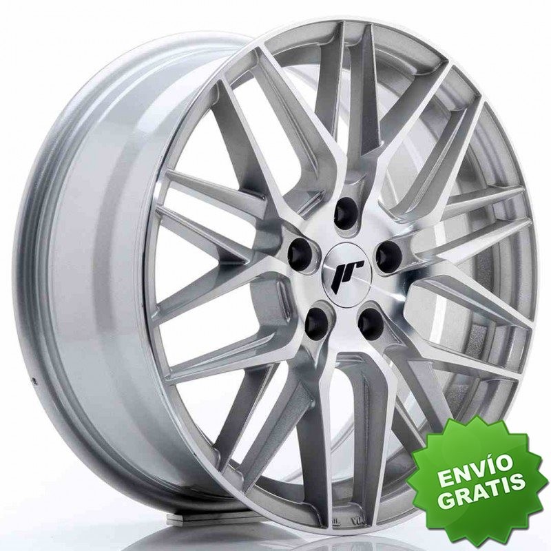 Llanta exclusiva Jr Wheels Jr28 17x7 Et35 5x100 Silver Machined Face