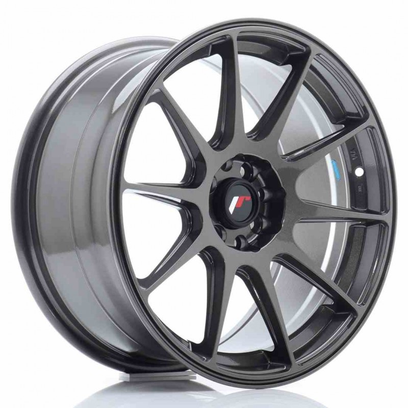 Llanta exclusiva Jr Wheels Jr11 17x8.25 Et35 5x100 114.3 Hyper Gray