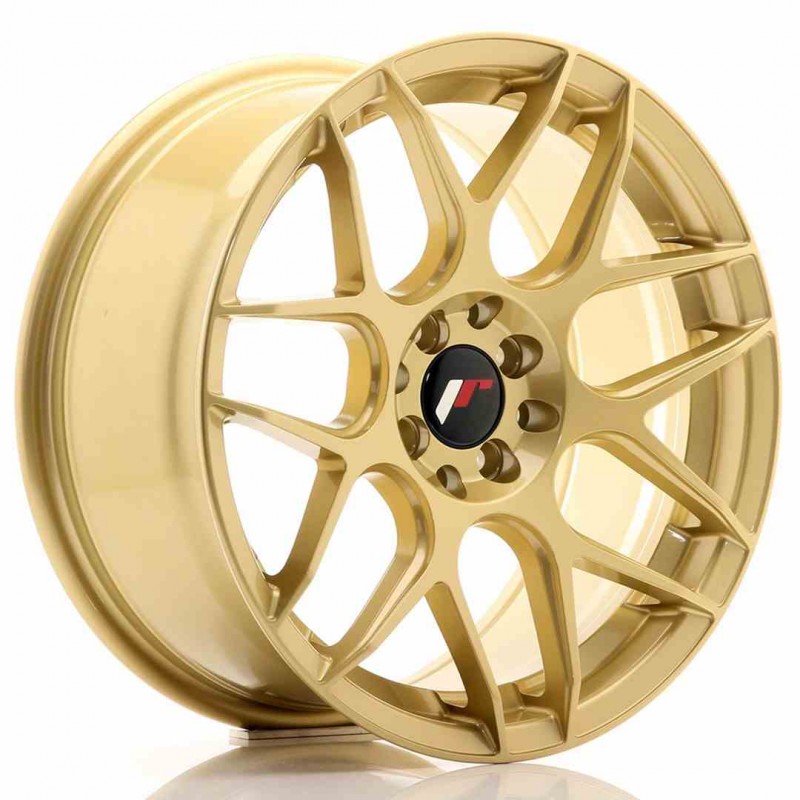 Llanta exclusiva Jr Wheels Jr18 17x8 Et35 5x100 114 Gold