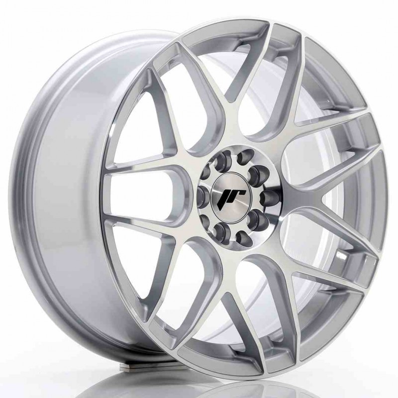 Llanta exclusiva Jr Wheels Jr18 17x8 Et35 5x100 114 Silver Machined
