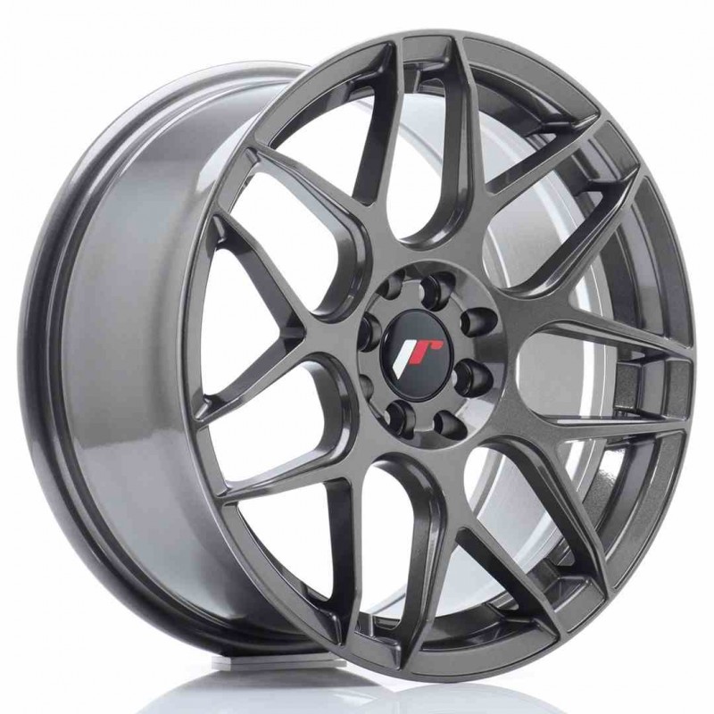 Llanta exclusiva Jr Wheels Jr18 17x8 Et35 5x108 112 Hyper Gray