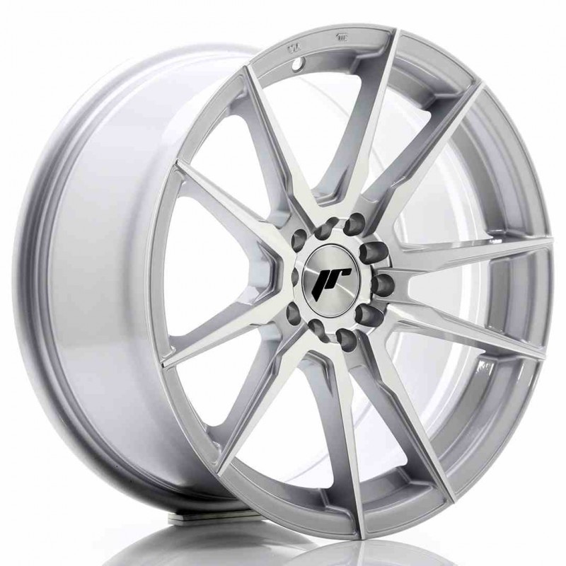 Llanta exclusiva Jr Wheels Jr21 17x8 Et35 4x100 114 Silver Machined