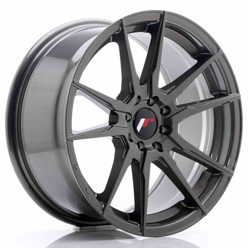 Llanta exclusiva Jr Wheels Jr21 17x8 Et35 5x108 112 Hyper Gray
