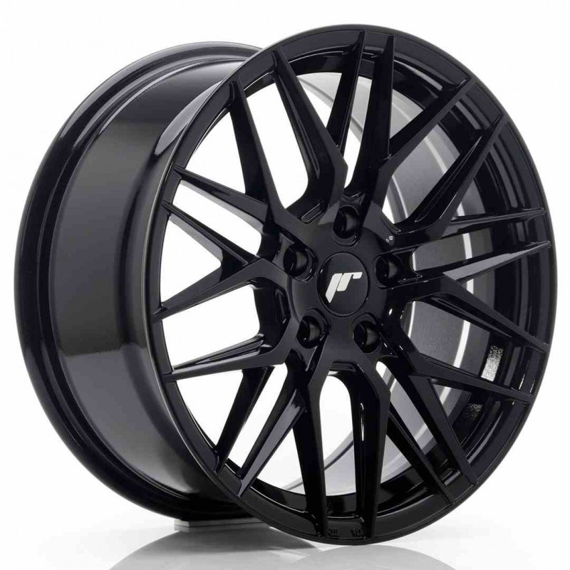 Llanta exclusiva Jr Wheels Jr28 17x8 Et40 5x112 Glossy Black