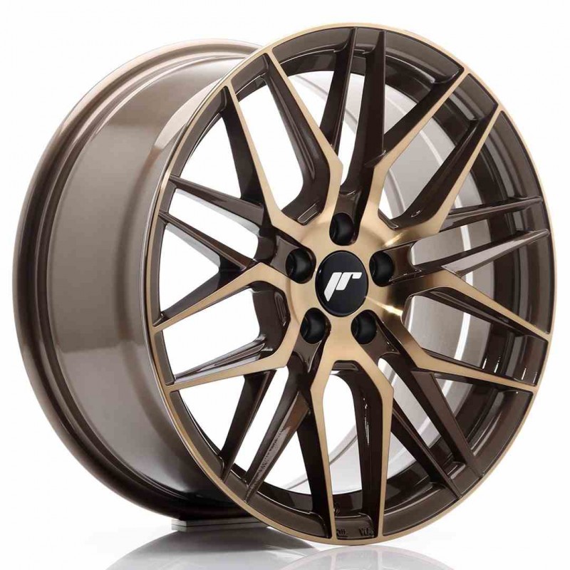 Llanta exclusiva Jr Wheels Jr28 17x8 Et40 5x112 Platinum Bronze