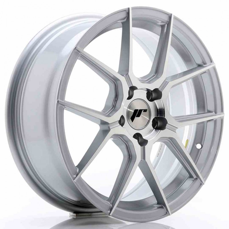 Llanta exclusiva Jr Wheels Jr30 17x7 Et40 5x112 Silver Machined Face