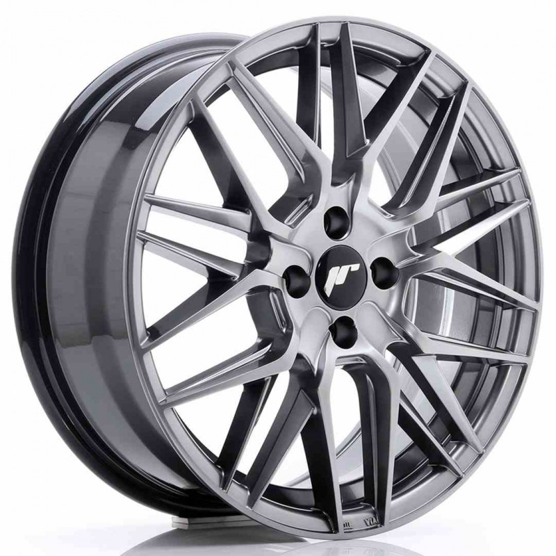 Llanta exclusiva Jr Wheels Jr28 17x7 Et40 4x100 Hyper Black