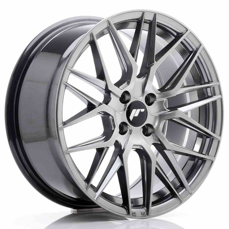 Llanta exclusiva Jr Wheels Jr28 17x8 Et40 4x100 Hyper Black