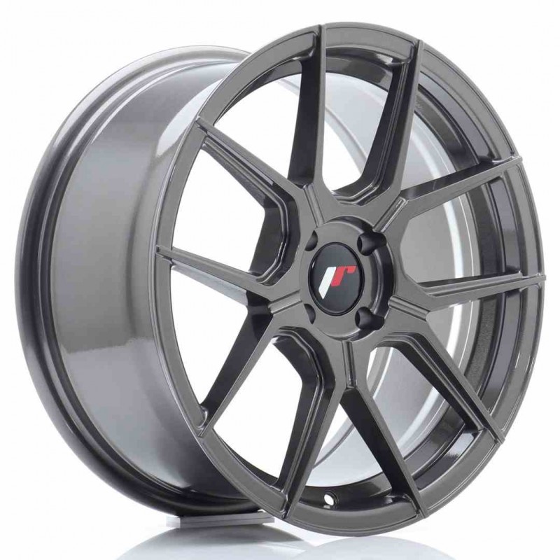 Llanta exclusiva Jr Wheels Jr30 17x8 Et40 4x100 Hyper Gray