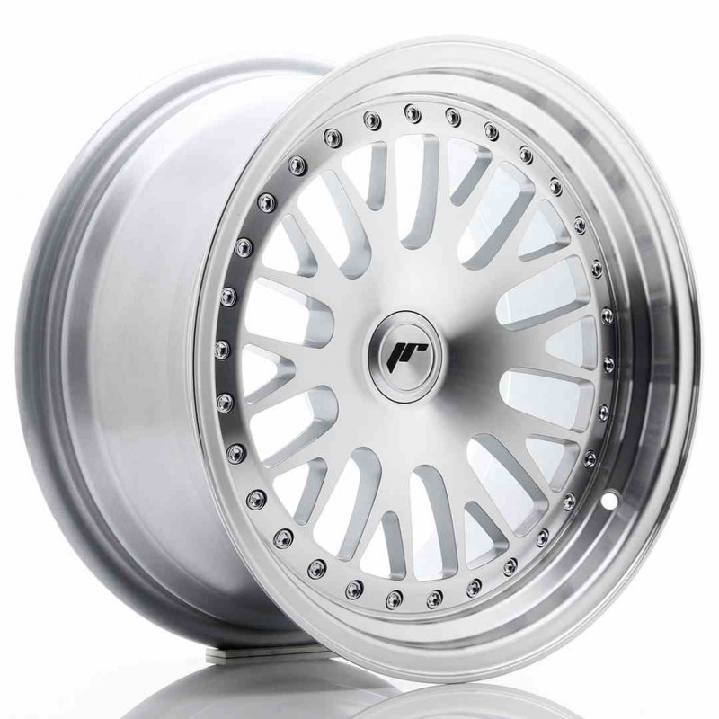 Llanta exclusiva Jr Wheels Jr10 16x8 Et20 Blank Silver Machined Face