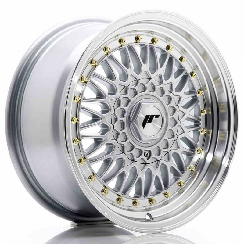 Llanta exclusiva Jr Wheels Jr9 16x7.5 Et25 Blank Silver W Machined Li P