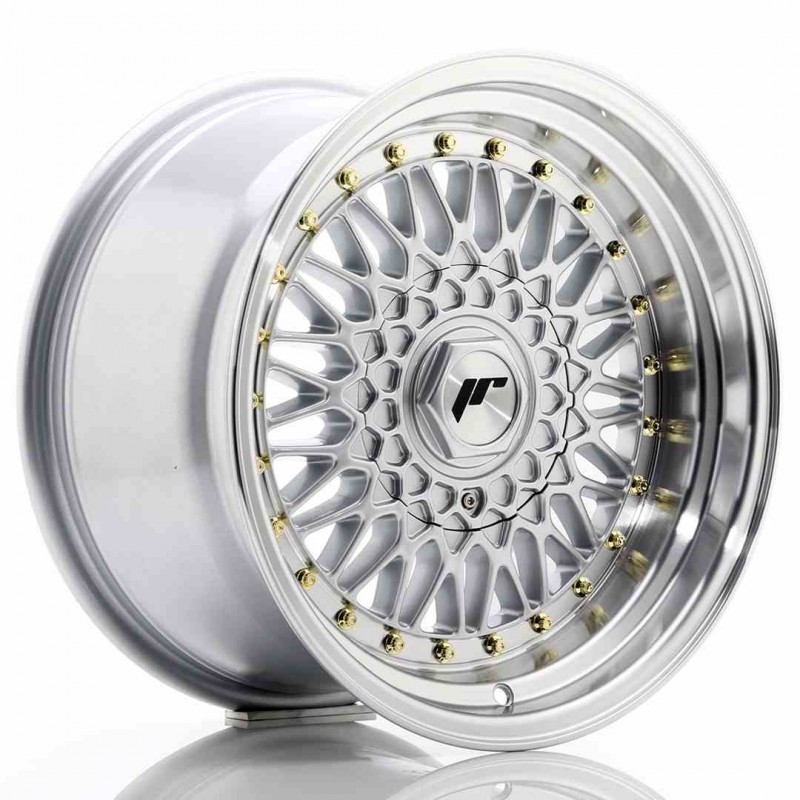 Llanta exclusiva Jr Wheels Jr9 16x9 Et20 Blank Silver W Machined Lip