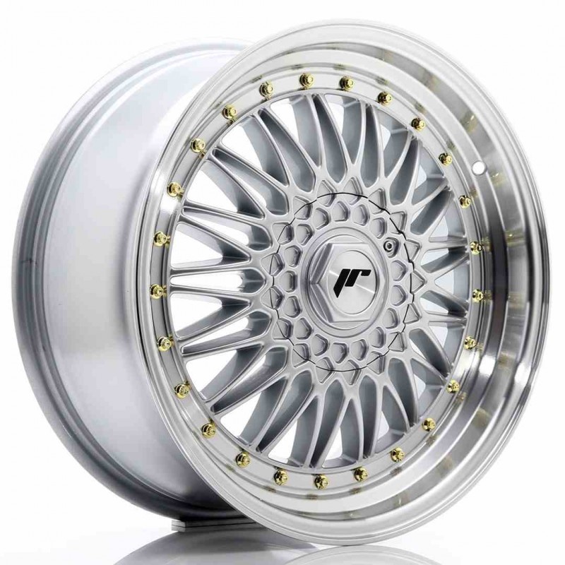 Llanta exclusiva Jr Wheels Jr9 18x8 Et35 5x112 120 Silver W Machined  Lip