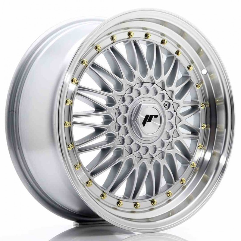 Llanta exclusiva Jr Wheels Jr9 18x8 Et40 5x112 114 Silver W Machined  Lip