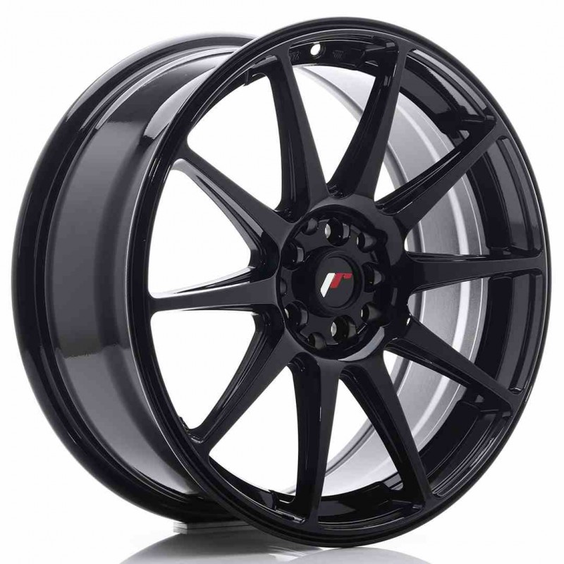 Llanta exclusiva Jr Wheels Jr11 18x7.5 Et35 5x100 120 Glossy Black