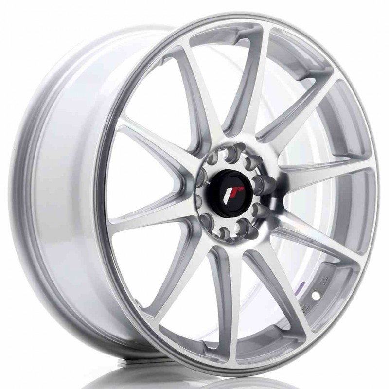 Llanta exclusiva Jr Wheels Jr11 18x7.5 Et35 5x100 120 Silver Machined