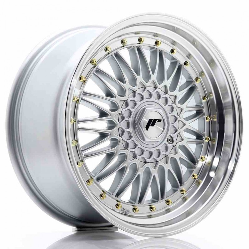 Llanta exclusiva Jr Wheels Jr9 18x9 Et35 5x100 120 Silver W Machined  Lip