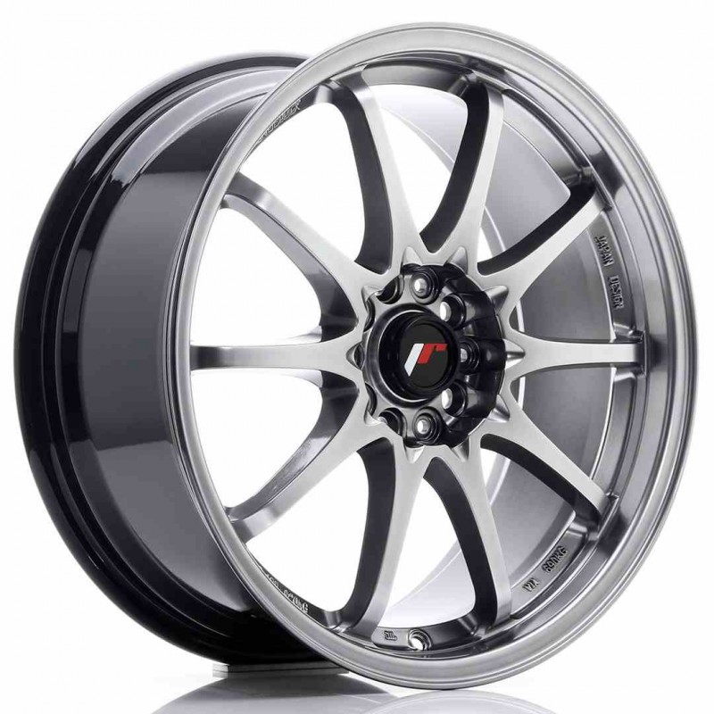 Llanta exclusiva Jr Wheels Jr5 18x8 Et35 5x114.3 Hyper Black