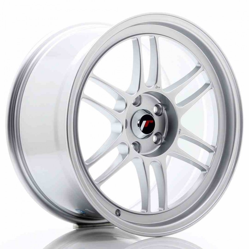 Llanta exclusiva Jr Wheels Jr7 18x9 Et35 5x114.3 Silver