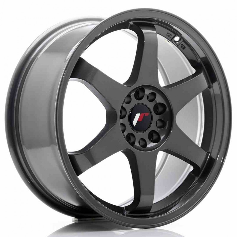 Llanta exclusiva Jr Wheels Jr3 18x8 Et40 5x100 108 Gun Metal