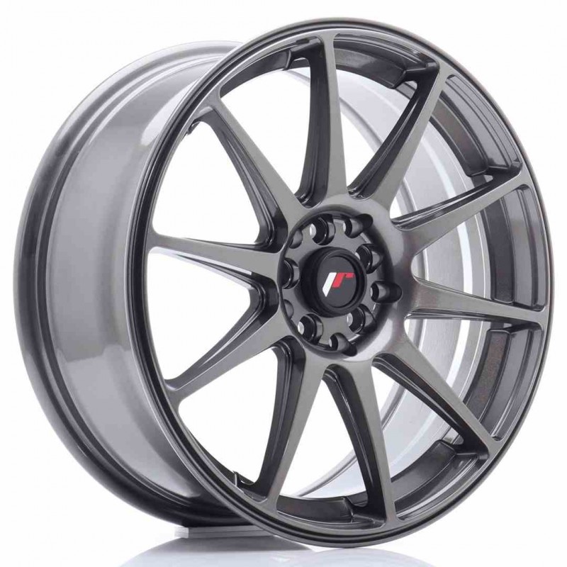 Llanta exclusiva Jr Wheels Jr11 18x7.5 Et40 5x112 114 Hyper Gray