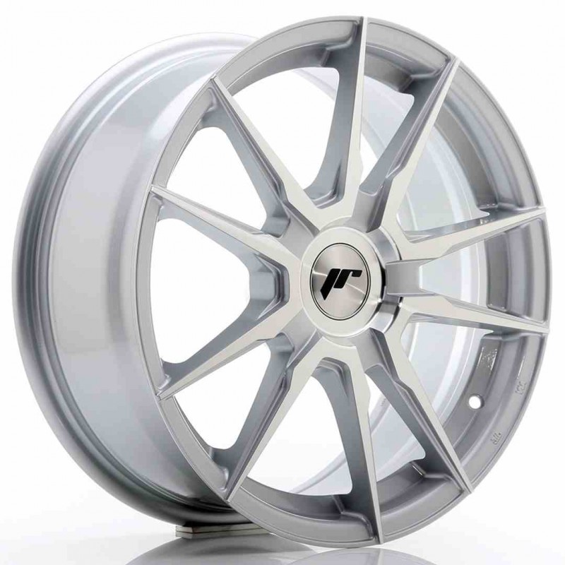 Llanta exclusiva Jr Wheels Jr21 17x7 Et25-40 Blank Machined Silver