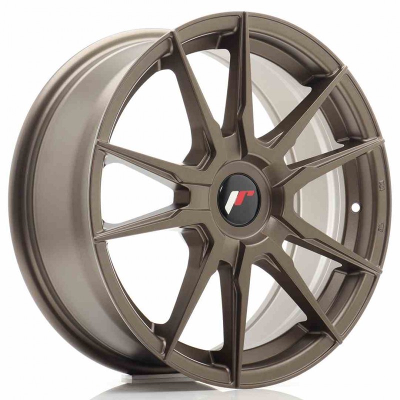 Llanta exclusiva Jr Wheels Jr21 17x7 Et25-40 Blank Matt Bronze