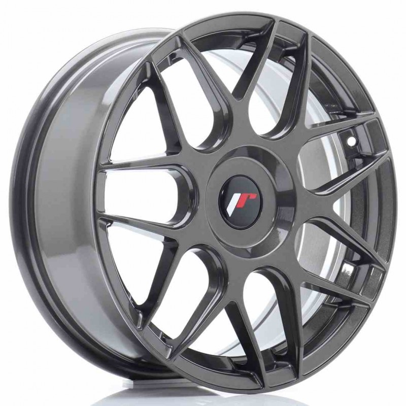 Llanta exclusiva Jr Wheels Jr18 17x7 Et20-40 Blank Hyper Gray