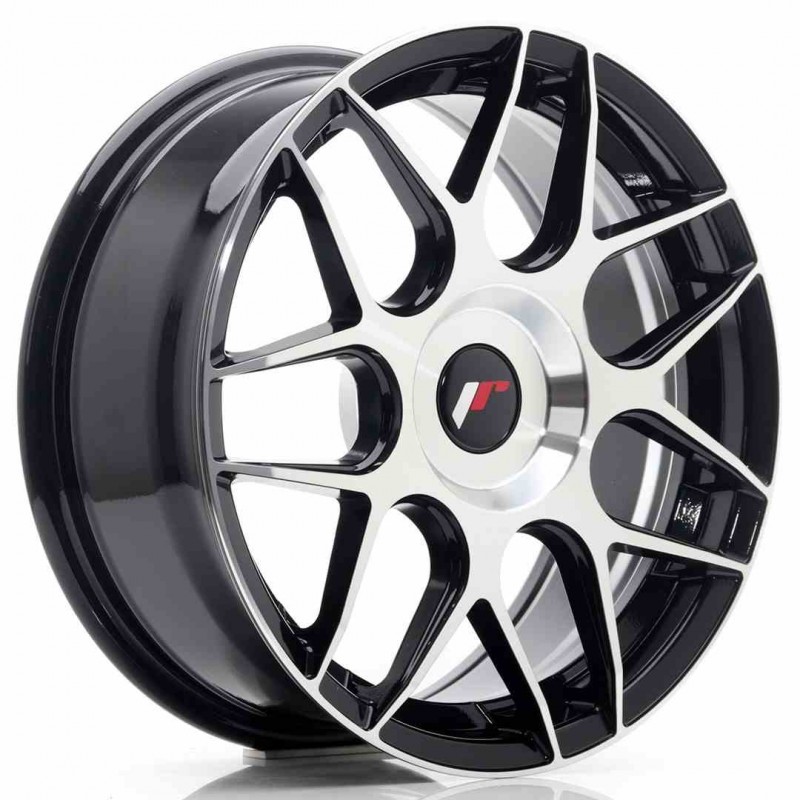 Llanta exclusiva Jr Wheels Jr18 17x7 Et20-40 Blank Machined Black