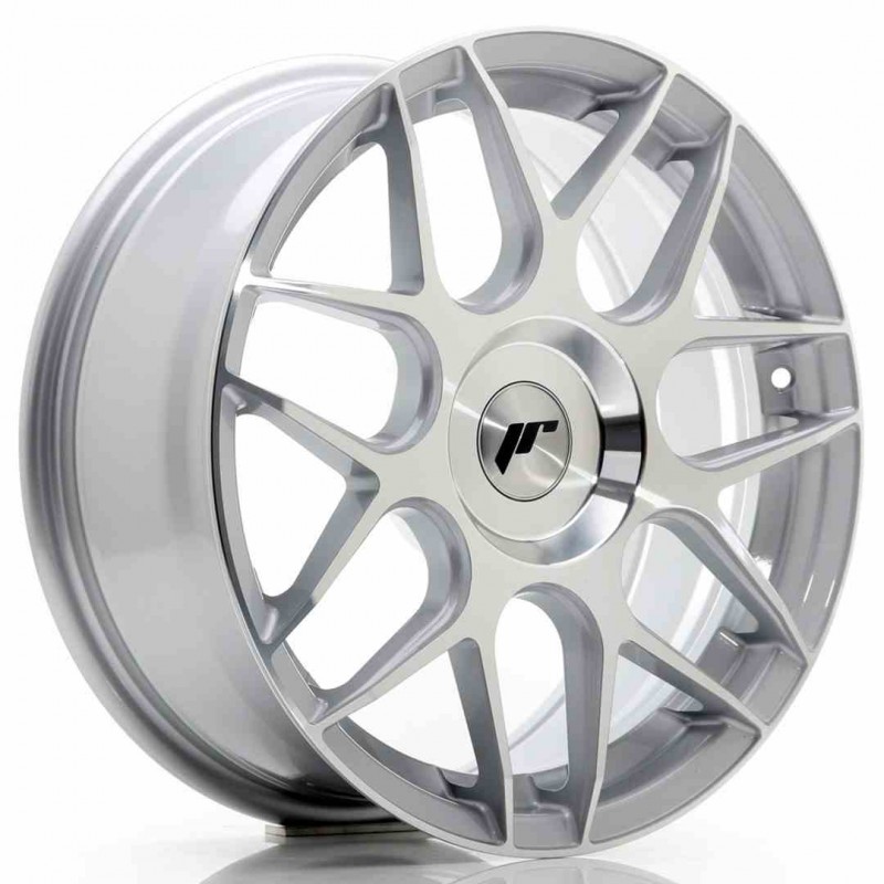 Llanta exclusiva Jr Wheels Jr18 17x7 Et20-40 Blank Machined Silver