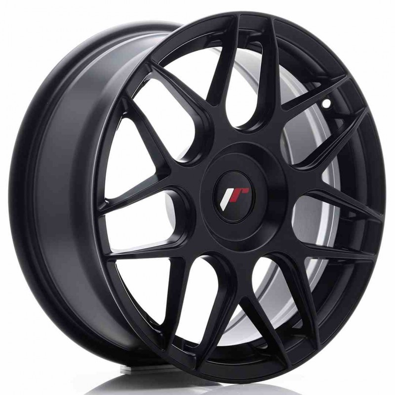 Llanta exclusiva Jr Wheels Jr18 17x7 Et20-40 Blank Matt Black