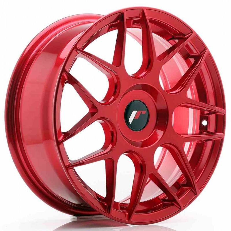Llanta exclusiva Jr Wheels Jr18 17x7 Et20-40 Blank Platinum Red
