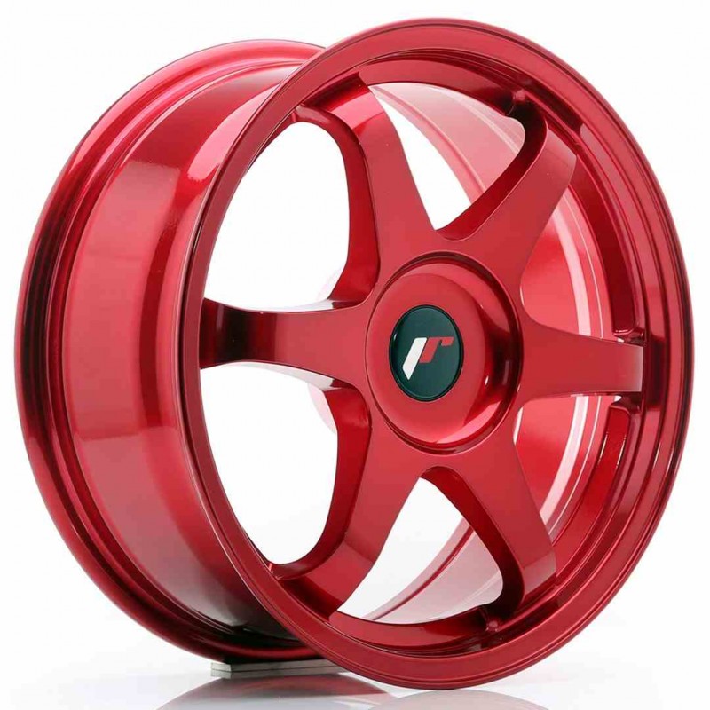 Llanta exclusiva Jr Wheels Jr3 17x7 Et20-42 Blank Platinum Red