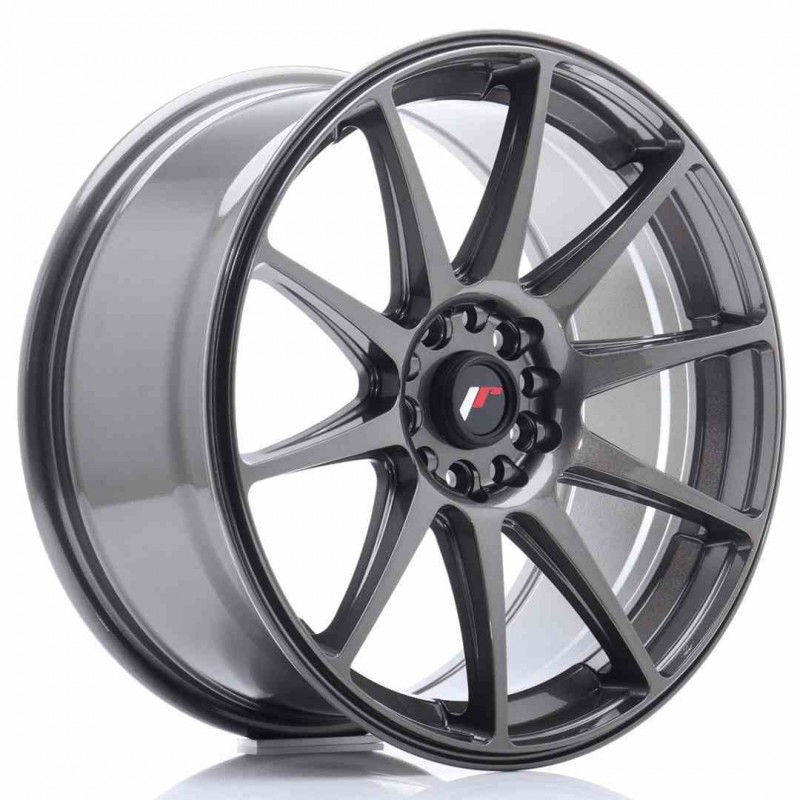 Llanta exclusiva Jr Wheels Jr11 18x8.5 Et35 5x100 108 Hyper Gray