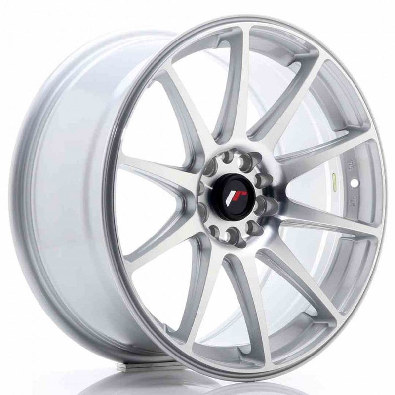 Llanta exclusiva Jr Wheels Jr11 18x8.5 Et35 5x100 108 Silver Machined
