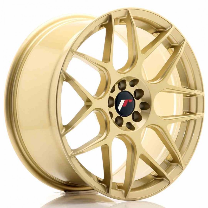 Llanta exclusiva Jr Wheels Jr18 18x8.5 Et35 5x100 120 Gold