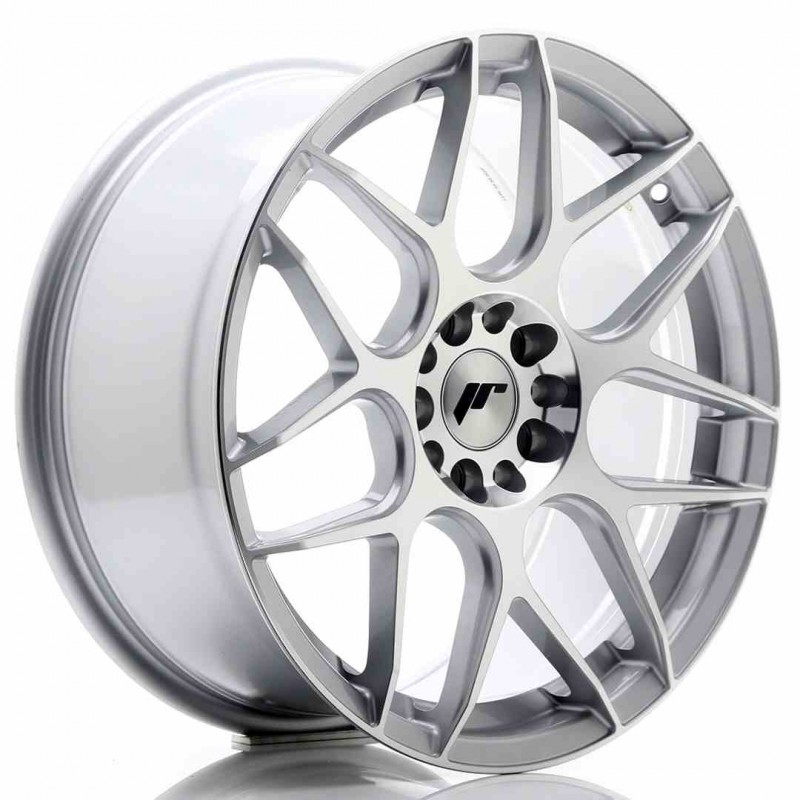 Llanta exclusiva Jr Wheels Jr18 18x8.5 Et40 5x112 114 Silver Machined