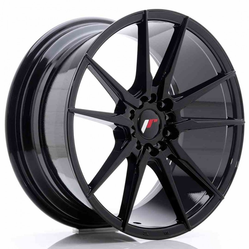 Llanta exclusiva Jr Wheels Jr21 18x8.5 Et40 5x112 114 Glossy Black